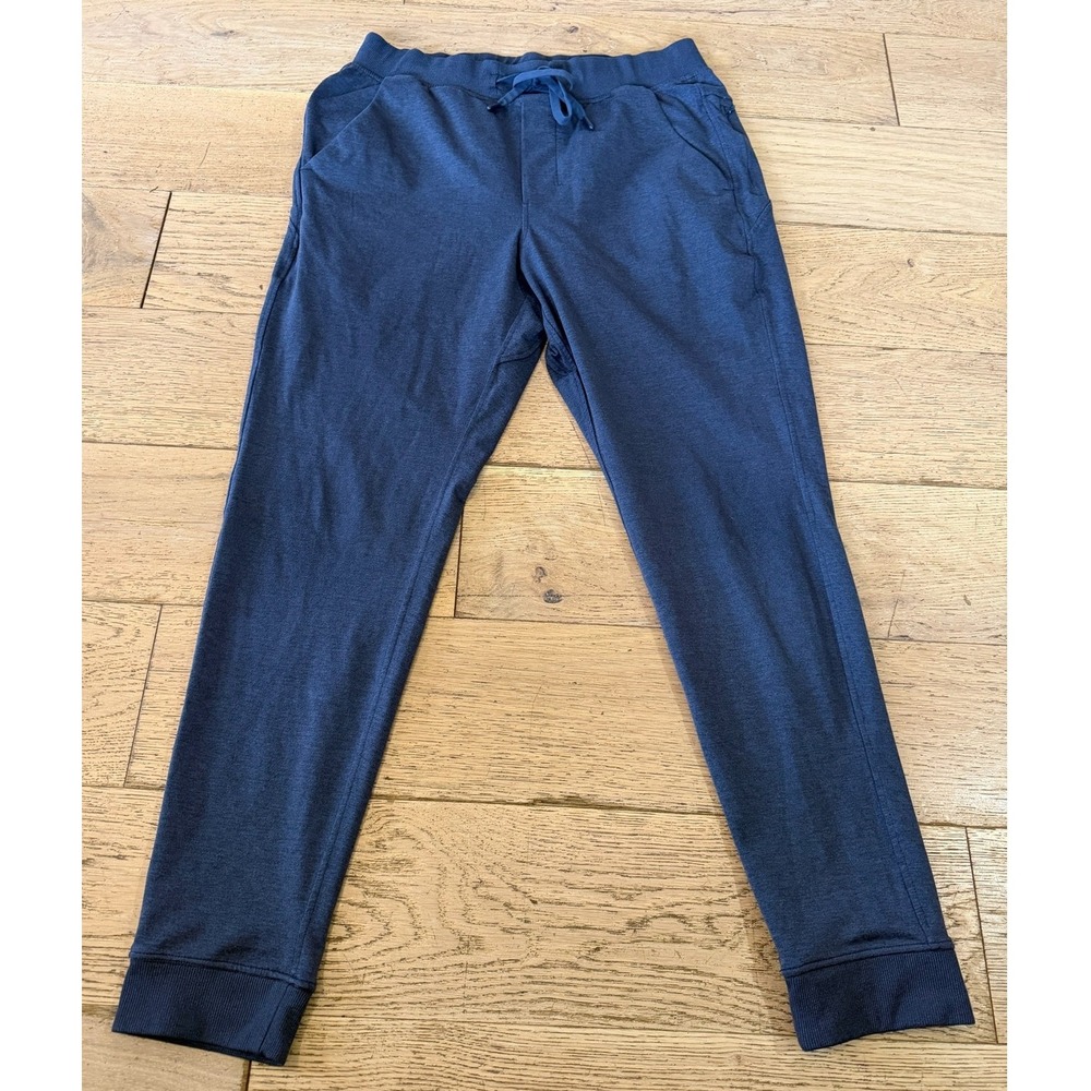 Birddogs Navy‎ Blue Lined Jogger Pants Size L Drawstring Athletic (1570)